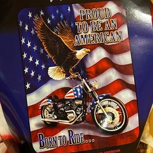 Brand new Proud to be an American throw blanket
